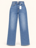 Jeans rectos Cello en denim medio tiro alto