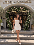 Vestido Blanco Strapless