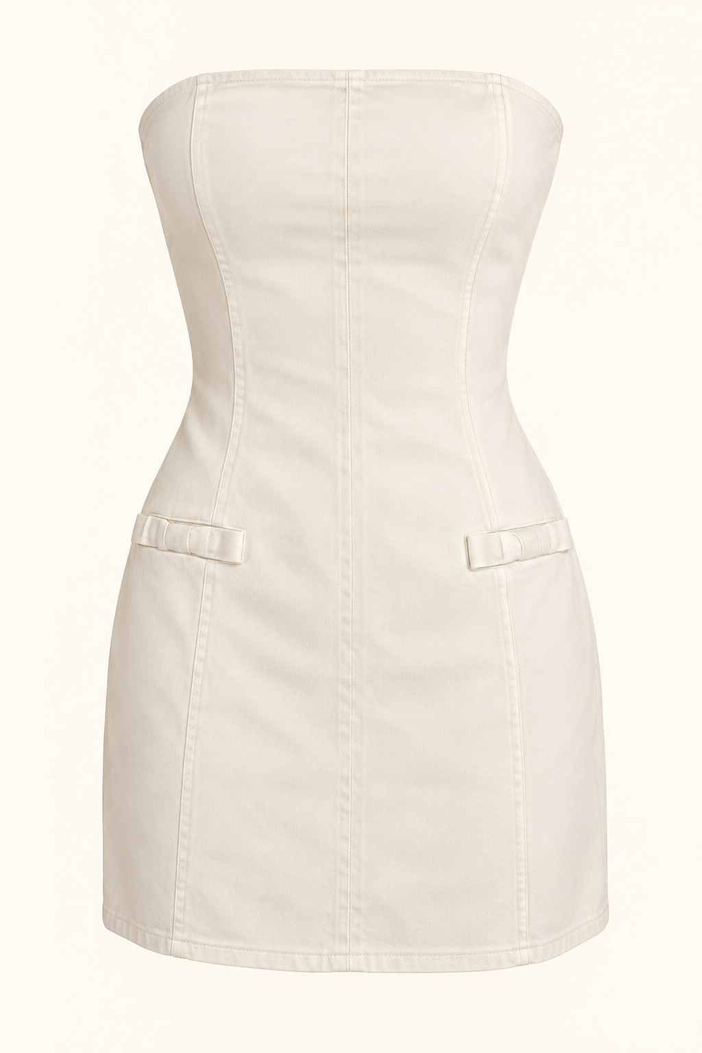 Vestido Blanco Strapless